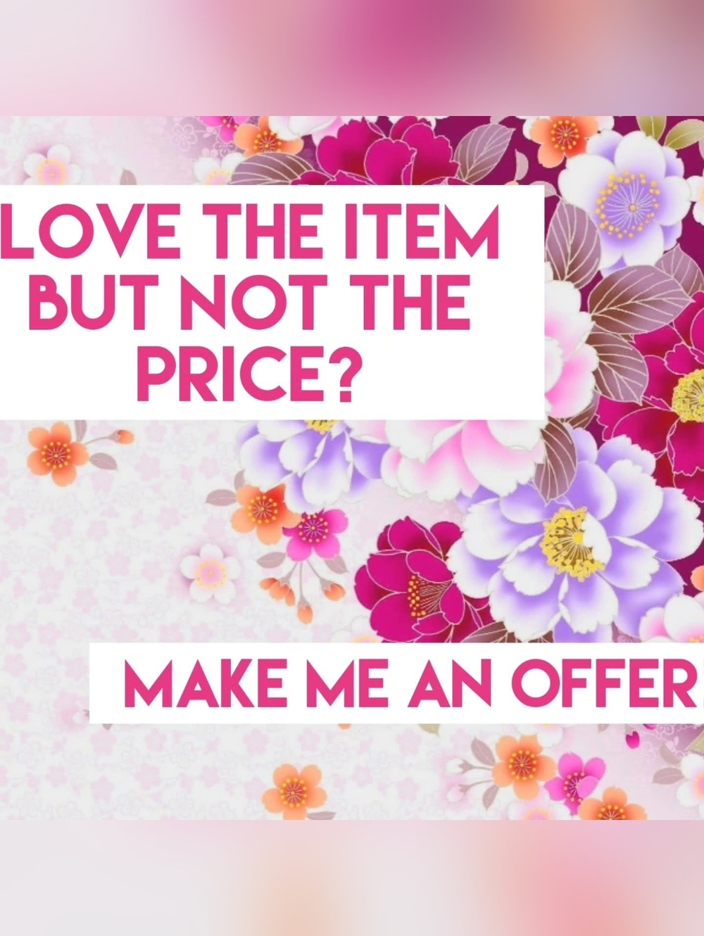 ❤️ Accepting Reasonable Offers ❤️